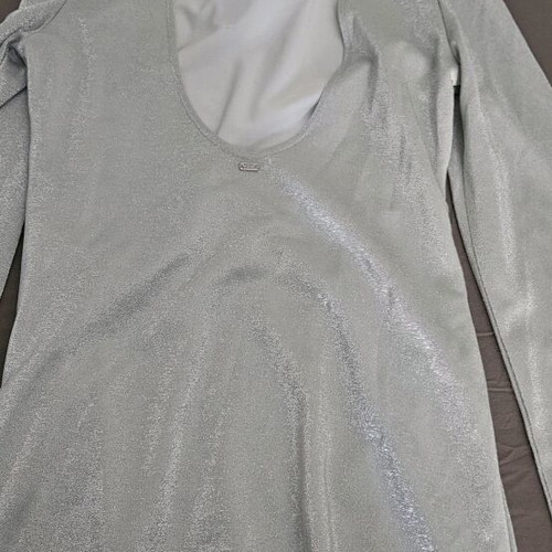 Bull+Bear short silver dress extra large and black pencil skirt with sequins like new