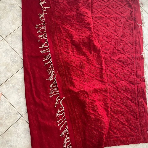 Handmade red all-wool kilim new 2.5x1.6m