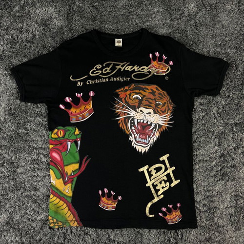 Ed Hardy Tattoo Artwork Graphic T-Shirt like new, size M, colorful