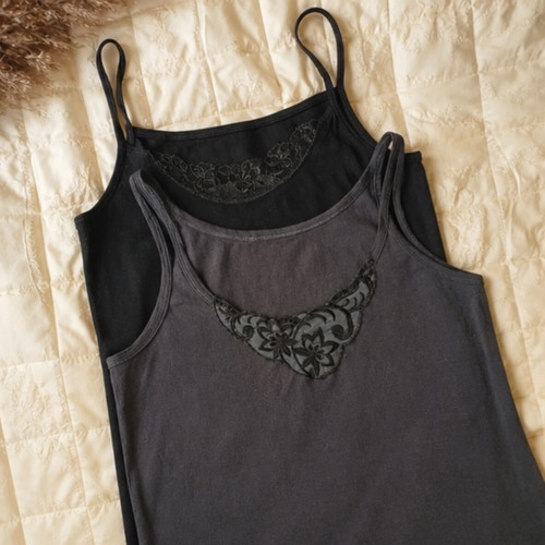 Cotton tank tops set of 2, like new, size L/XL, black