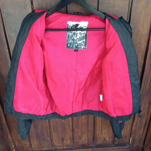 3Guys Windbreaker Jacket Size S Like New Black Pink