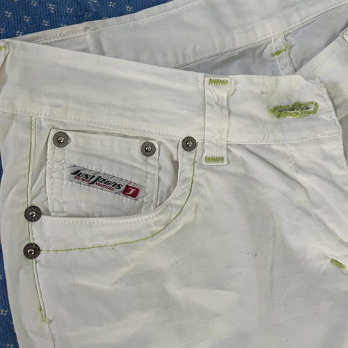 White cotton jeans pants small size like new
