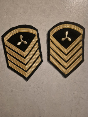 Epop Chief Petty Officer Rank Insignia Pair new, sewn
