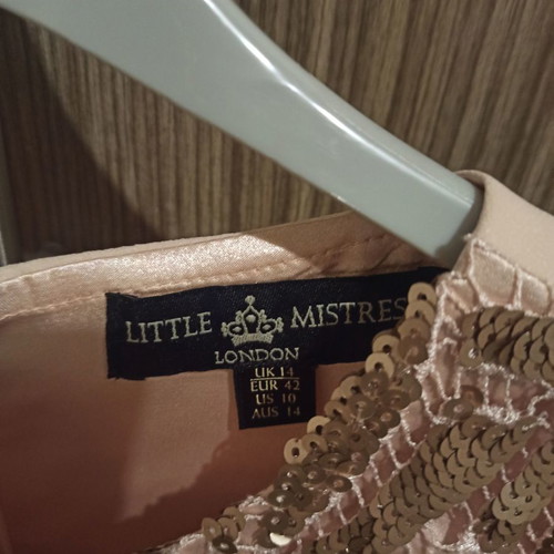 Φόρεμα μιντι Little Mistress σε απαλό ροζ, σε άριστη κατάσταση, μέγεθος L