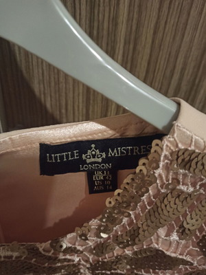 Φόρεμα μιντι Little Mistress σε απαλό ροζ, σε άριστη κατάσταση, μέγεθος L