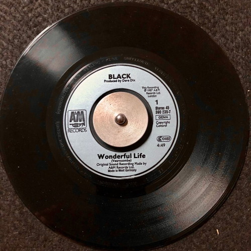 Black Wonderful Life Vinyl 7" Single used, pop