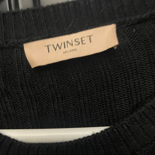 Twinset dress like new with knitted top and asymmetric jersey bottom