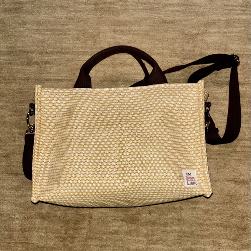Bleecker & Love handmade crossbody bag like new, beige