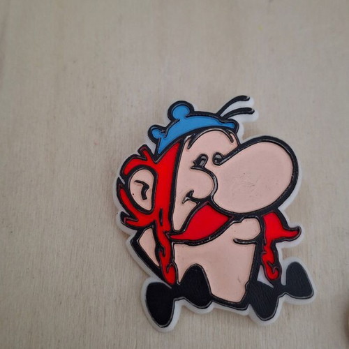 Asterix and Obelix pins, colorful