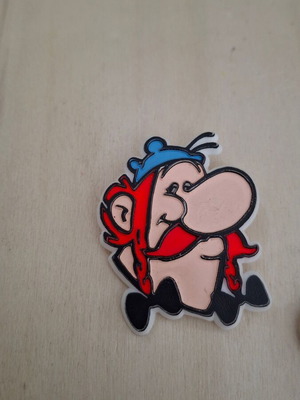 Asterix and Obelix pins, colorful