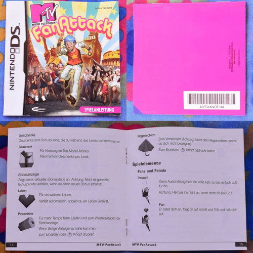 MTV FanAttack Nintendo DS game like new, simulation strategy