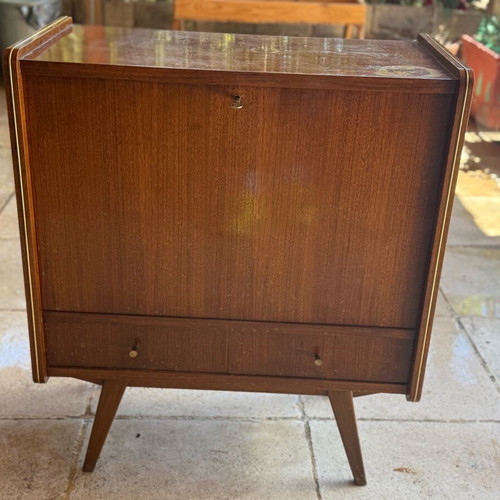 Vintage bar furniture used with internal lighting and lock