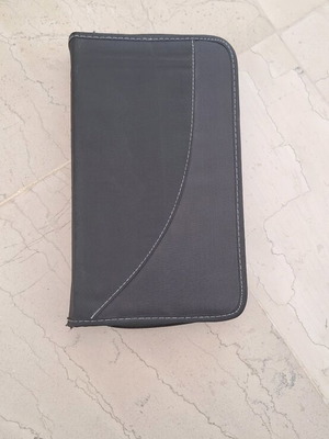 Fabric CD/DVD cases like new, set of 2, black