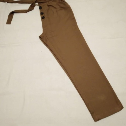 Stradivarius pants size S like new, dark mustard with buttons