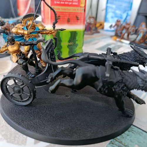 Stormcast Eternals Warhammer Age of Sigmar miniatures partially painted, used