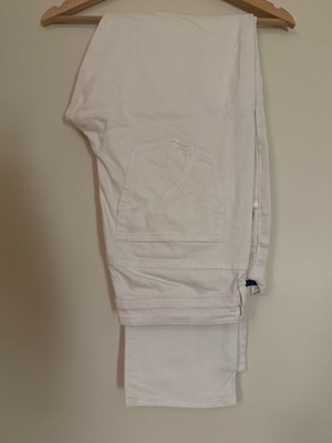 Τζιν Calvin Klein λευκό regular slim leg μέγεθος 32-34