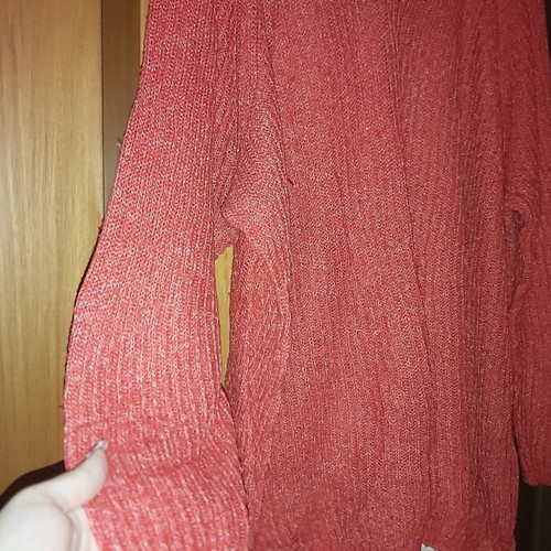 Plus size knitted sweater red XL like new