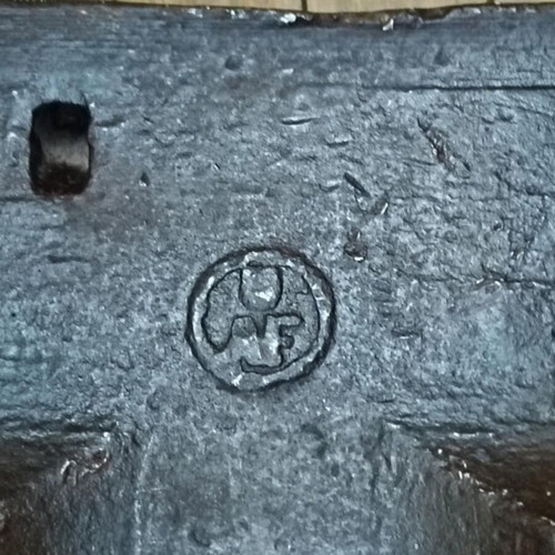 Old steel anvil worked condition