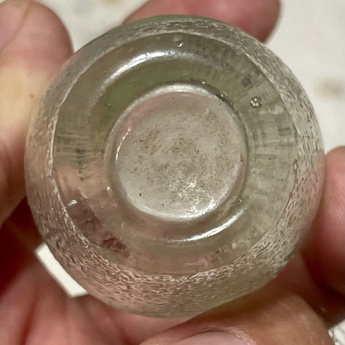 Manolikaki Collectible Glass Juice Bottle 1950s, like new