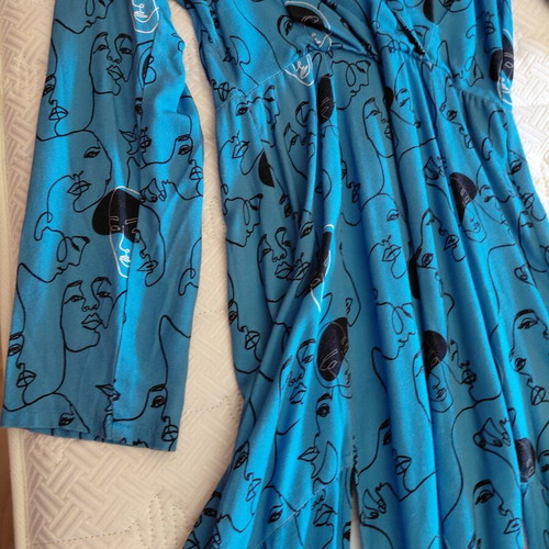 Nadia Rapti dress like new, black and blue, size S