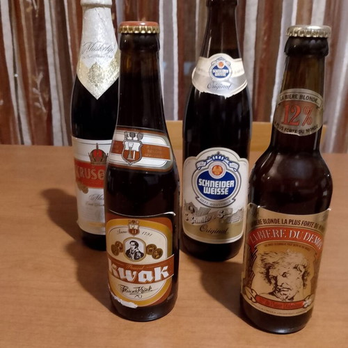 Beer bottles for collection