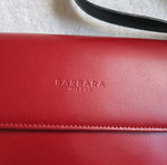 Barbara Milano leather bag new, shoulder, burgundy with gray