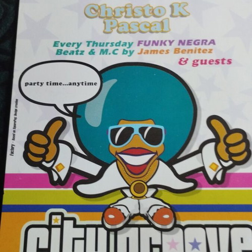 City Groove flyer used with slight crease on one corner