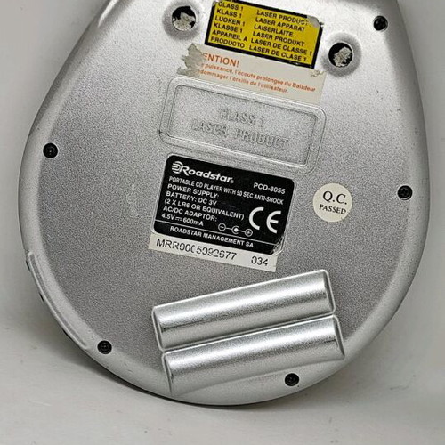 Roadstar PCD-8055 Vintage Portable CD Player Like New