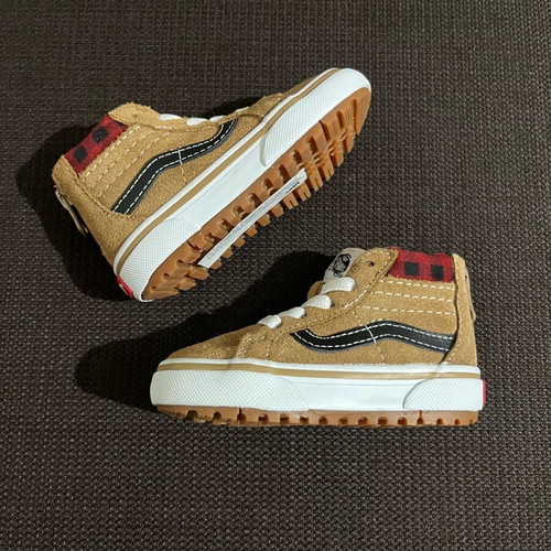 Vans Sk8-Hi Zip MTE Kids children's boots new size 19 brown