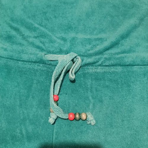 Pink Woman one-piece used, turquoise elastic jumpsuit