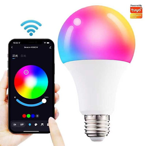 Smart LED bulb RGB E27 new with app and voice control