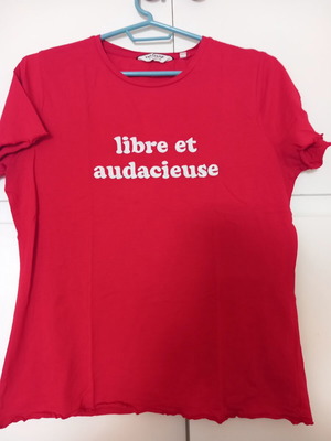Naf Naf blouse like new, red, size M