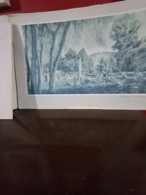 Collectible art prints set with 13 rare large cards, like new