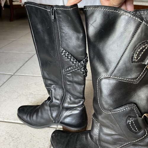 Vera Pelle leather boots like new, size 37, black