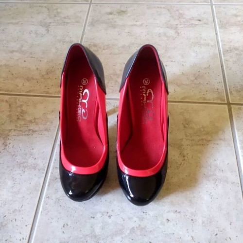 Pumps used, two pairs, size 36, black