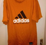 Adidas Equipment vintage unisex cotton t-shirt used, orange, M/L