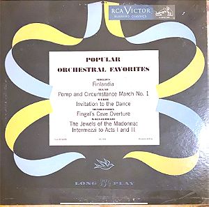 Sibelius*, Elgar*, Weber*, Mendelssohn*, Wolf-Ferrari - Popular Orchestral Favorites (LP). 1952.G/VG