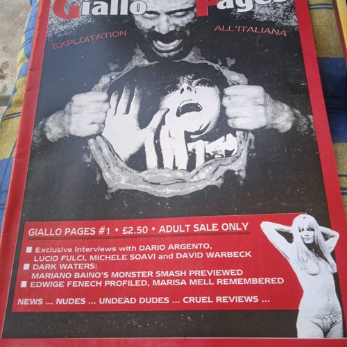 Giallo Pages #1 English film magazine like new