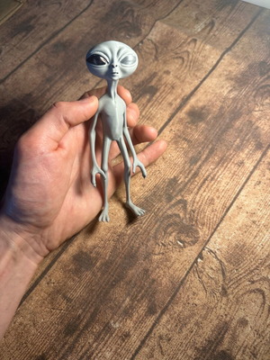 Alien figure with different eye colors made to order