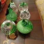 Decorative glass fruit composition like new, hand-blown
