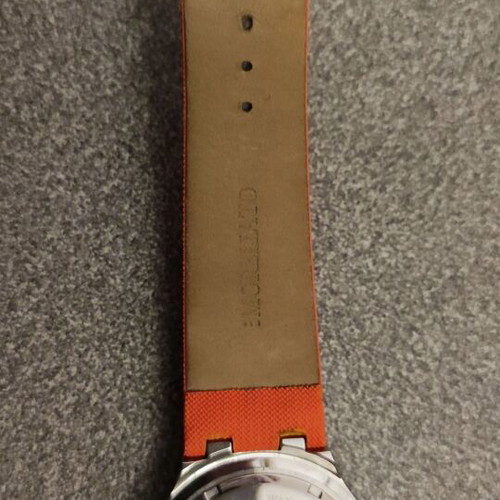 Morellato sport watch stainless steel silver/orange dial new