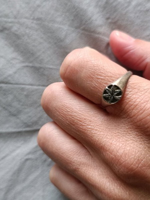 Silver ring size 16.2 like new