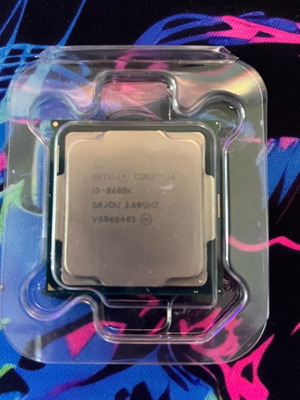 Intel Core i5 8600K like new with Cryorig H7 cooler