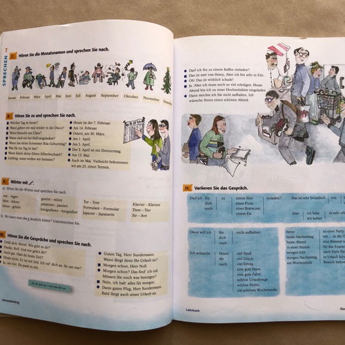 Delfin A1 A2 Lehrwerk for German as a Foreign Language used, volume 1