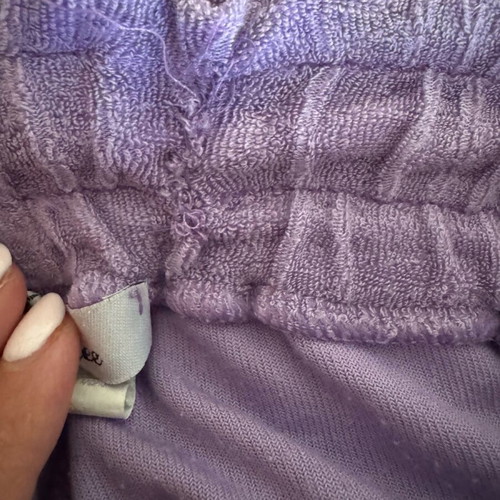 SugarFree terry fabric pants used, size M, purple