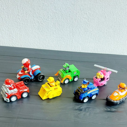 Paw Patrol παιχνίδια οχήματα, πακέτο 7 μη αυθεντικών παιχνιδιών