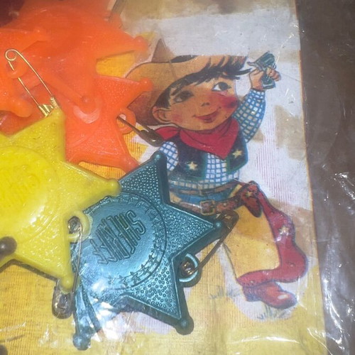Sheriff Cowboy Panigyriotika New Rare Star Badges