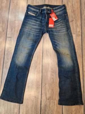 Diesel Zatiny men's jeans size 32, dark blue denim