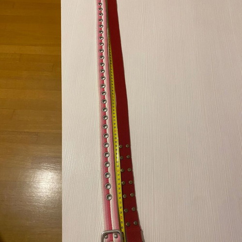 Benetton and next adjustable children's belts used, red and pink