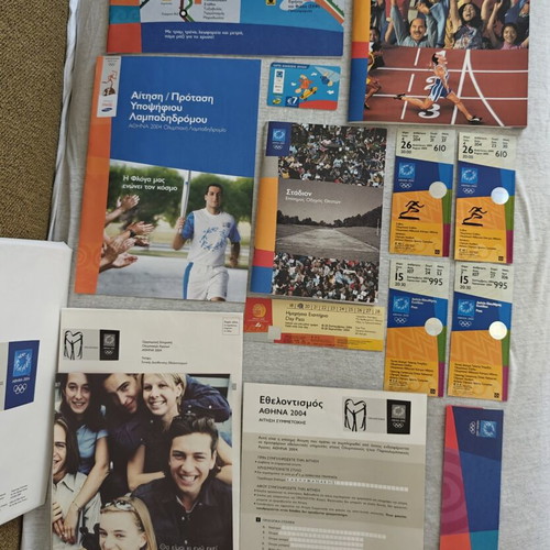 Athens 2004 Official Opening Ceremony Programmes and Tickets Set